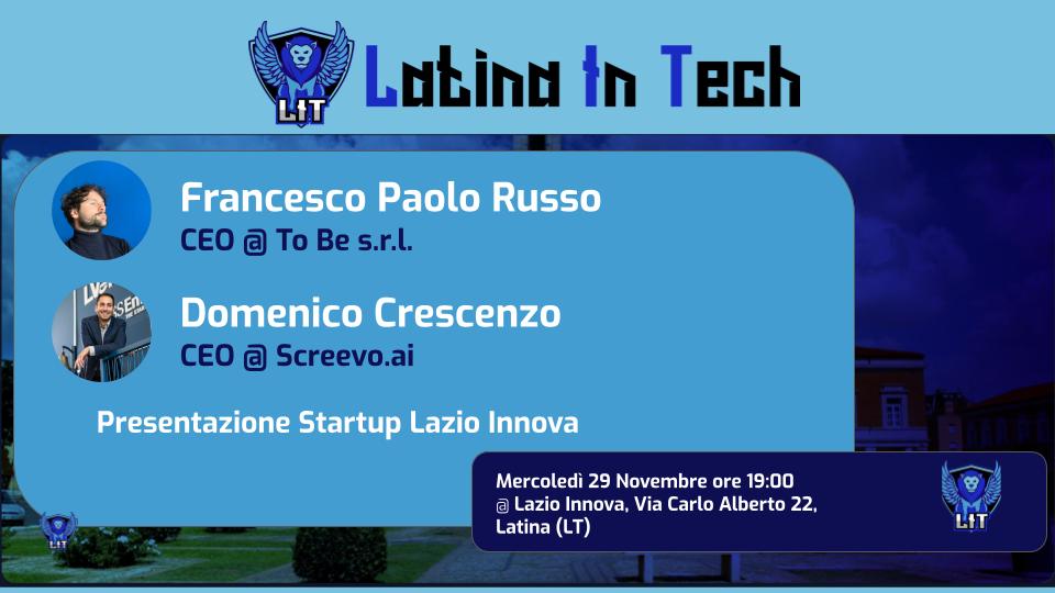 Event cover image Presentazione Startup Lazio Innova