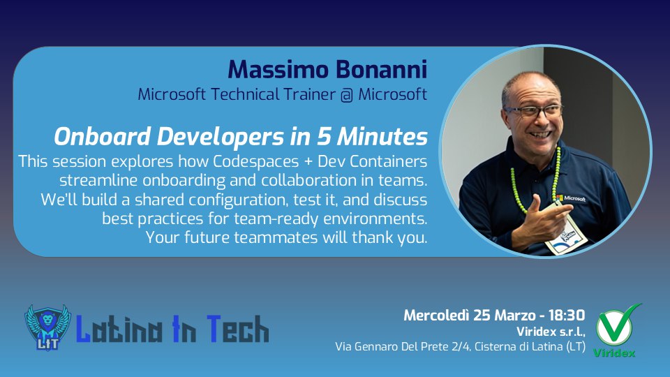 Event cover image Onboard Developers in 5 Minutes